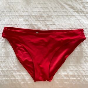 Red bikini bottoms